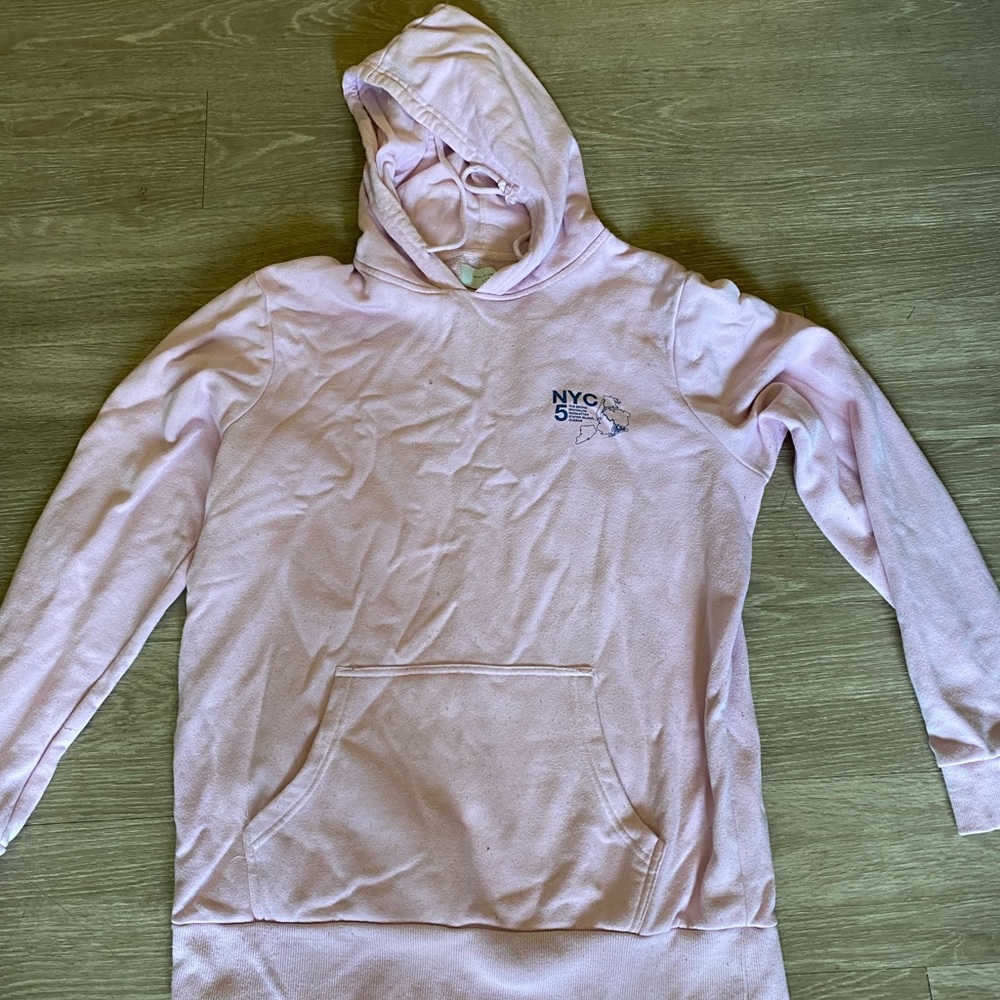 Cotton-On Men’s Graphic Hoodie Pink- NYC Burroughs